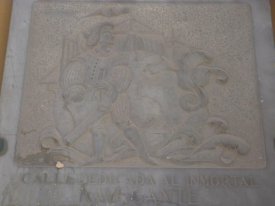 Juan Sebastián Elcano - This is a photo of public art indexed in the cataloge Art Públic of Barcelona (Spain) under the code number