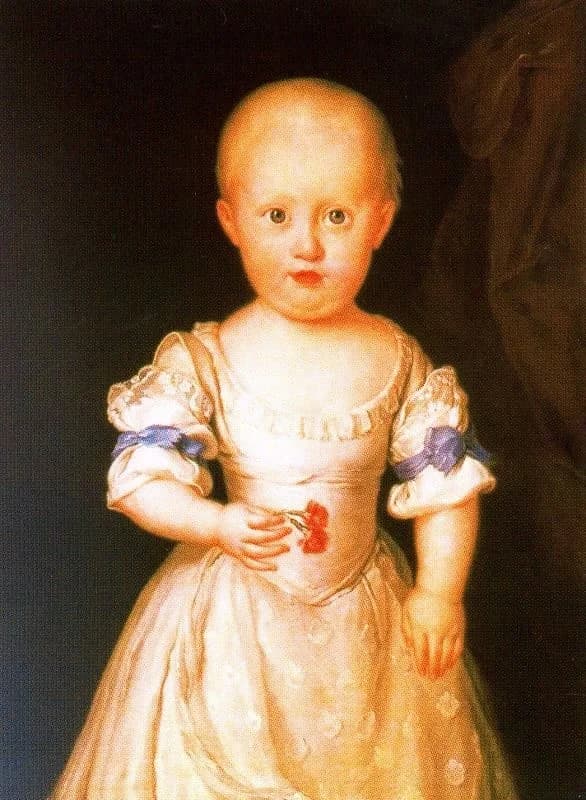 Charles IV of Spain - Portrait of Carlos Domingo of Bourbon (1780-1783), second son of Charles IV of Spain.