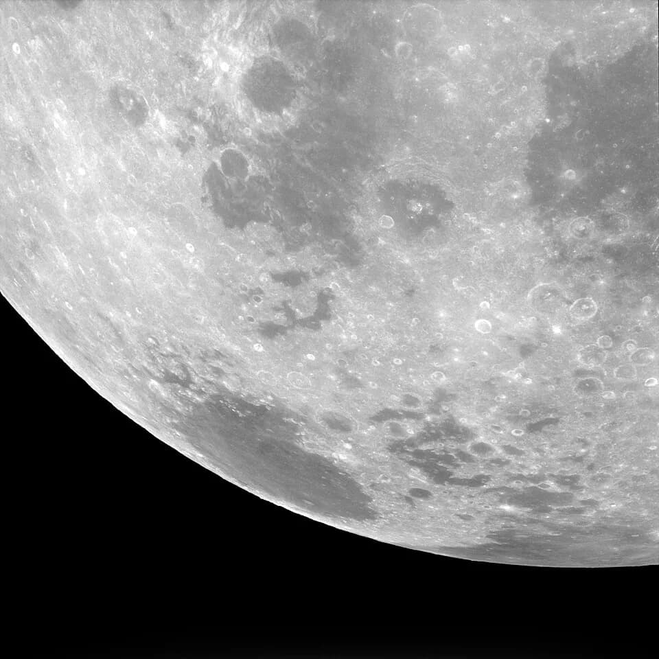 Max Theiler - (Processed) Apollo 11 Hasselblad image from film magazine 38/O - Lunar orbit, Trans-Earth coast