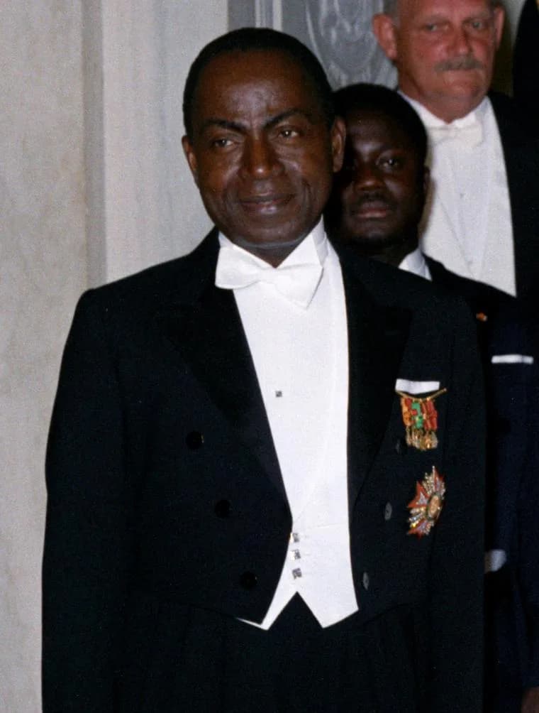Félix Houphouët-Boigny - Depicted person:  Félix Houphouët-Boigny – First President of Ivory Coast, from 1960 to 1993 (1905-1993)