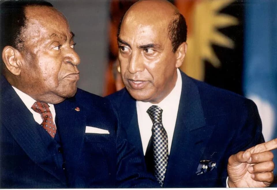 Félix Houphouët-Boigny - L'ambassadeur avec le President FHB