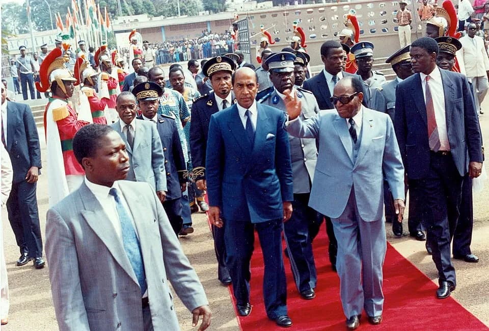 Félix Houphouët-Boigny - L'ambassadeur avec le President Houphouet