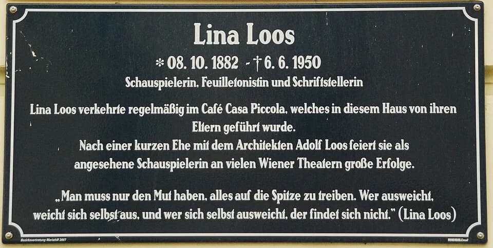 Adolf Loos - This is a photo of public art indexed in a public art catalogue of Vienna (Austria) under the number: 94589 (commons, de) .