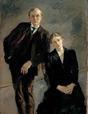 Max Beckmann - Max Beckmann: Doppelbildnis Max Beckmann und Minna Beckmann-Tube, 1909