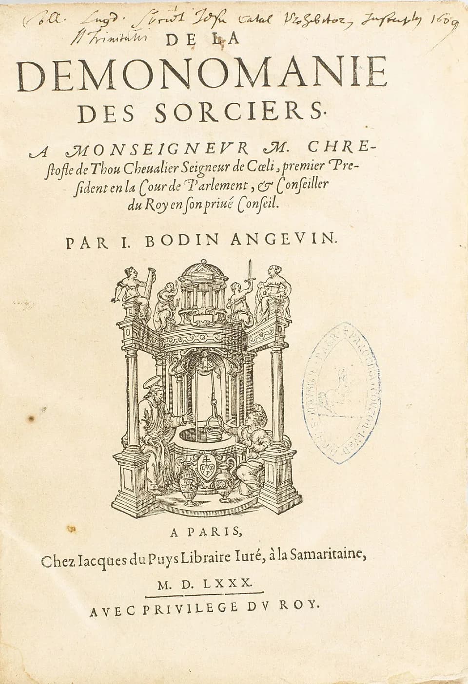Jean Bodin - On the demonomany of warlocks. A book by Jean Bodin