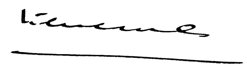 Pierre Laval - Signature de Pierre Laval en avril 1940. Archives nationales (France), cote F/1bI/1060/B