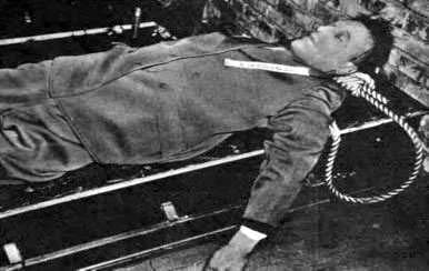 Arthur Seyss-Inquart - The body of Arthur Seyss-Inquart after his execution, Oct. 16, 1946