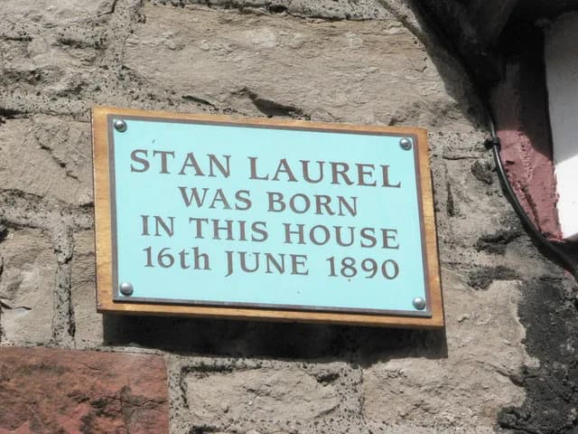 Stan Laurel - Ulverston's most famous son No.3 Argyle Street, Ulverston