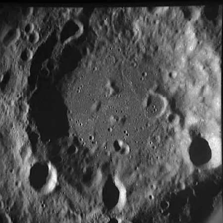 Gaspard-Gustave de Coriolis - AS10-28-4067. Coriolis crater photographed during the Apollo 10 mission using a 70mm Hasselblad. The image selenographic coordinates are 0.40° N, 171.90° E.