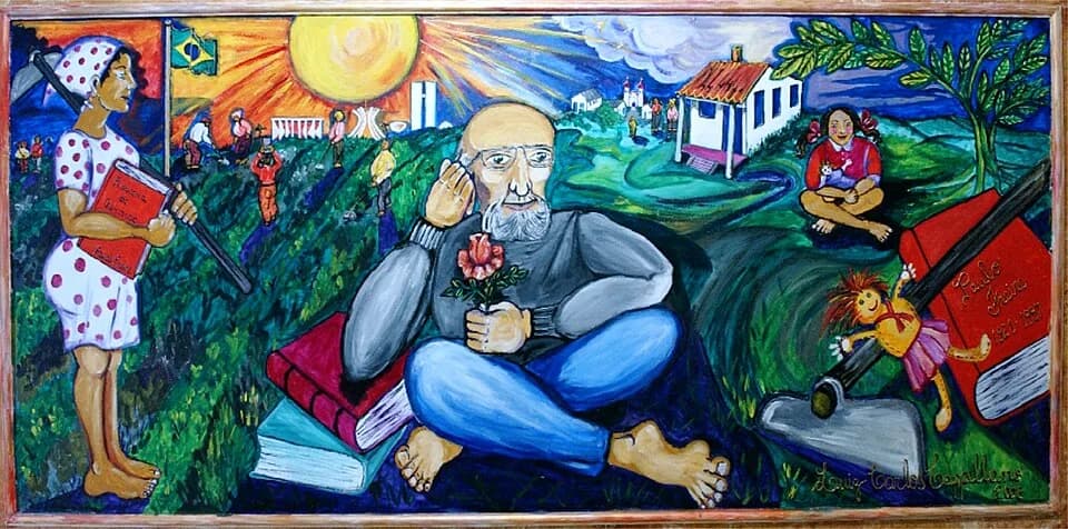 Paulo Freire - Painel Paulo Freire. CEFORTEPE - Centro de Formação, Tecnologia e Pesquisa Educacional Prof. "Milton de Almeida Santos", SME-Campinas.
