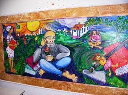 Paulo Freire - Painel Paulo Freire - visão em angulo