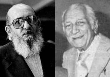 Paulo Freire - Os pernambucanos Paulo Freire e Gilberto Freyre.