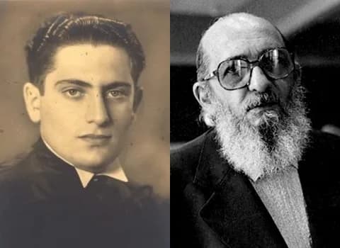Paulo Freire - Os recifenses Mário Schenberg e Paulo Freire.