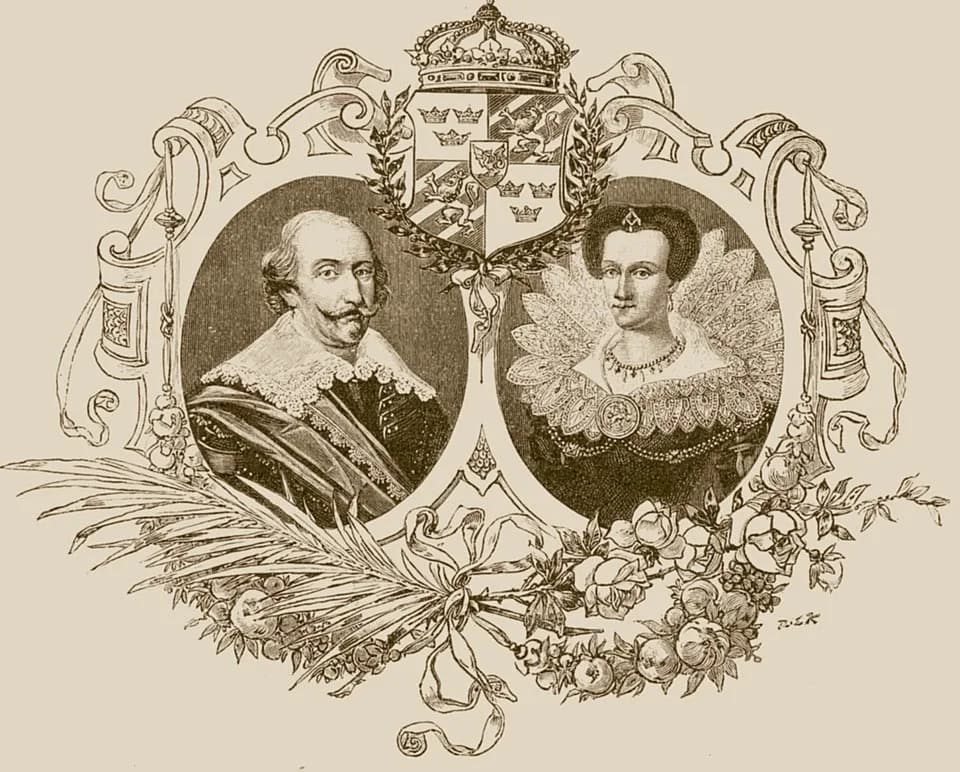 Charles IX of Sweden - Portrait of Charles IX of Sweden (1550-1611) and his wife.