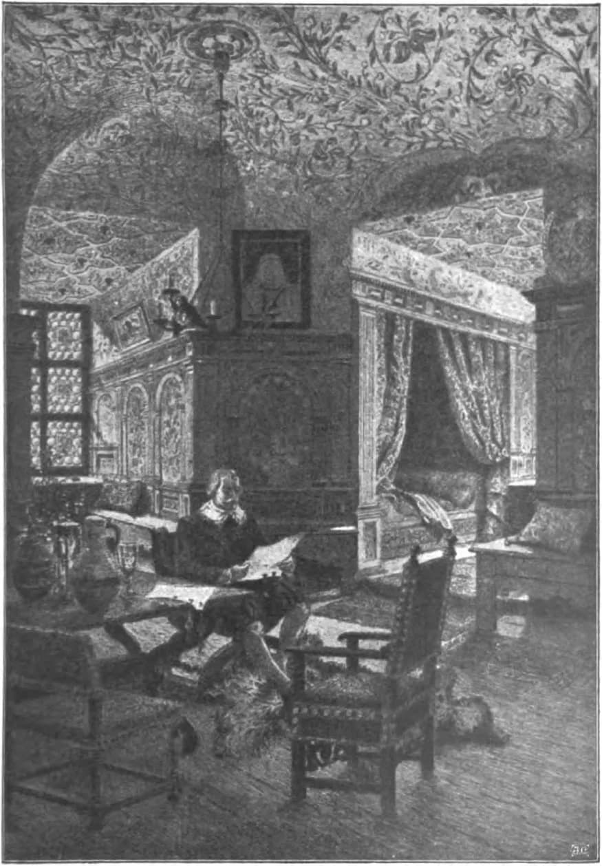 Charles IX of Sweden - "Karl IX:s sängkammare å Gripsholm" Etching by Robert Haglund (1844–1930). Illustration from Nils Holgerssons underbara resa genom Sverige by Selma Lagerlöf.