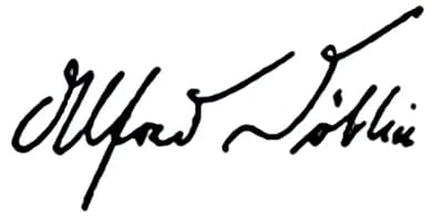 Alfred Döblin - Signature of Alfred Döblin