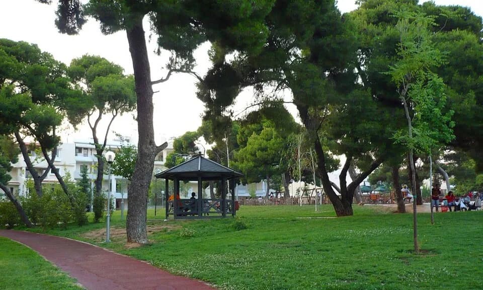 Mikis Theodorakis - Mikis Theodorakis Park at Vrilissia, Athens, Greece.