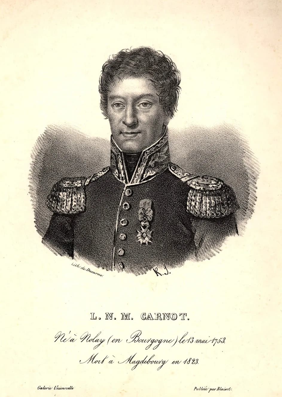 Lazare Carnot - Lazare Nicolas Marguerite Carnot (1753 - 1823),