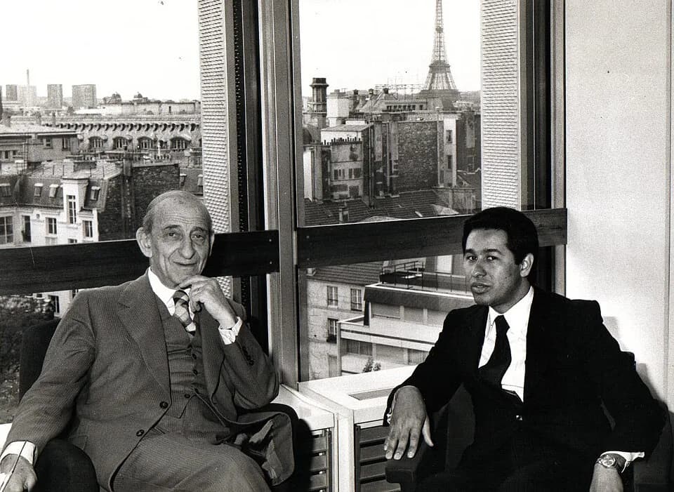 Raymond Aron - Raymond Aron e Ignacio Quintana en la oficina de Raymond, Paris