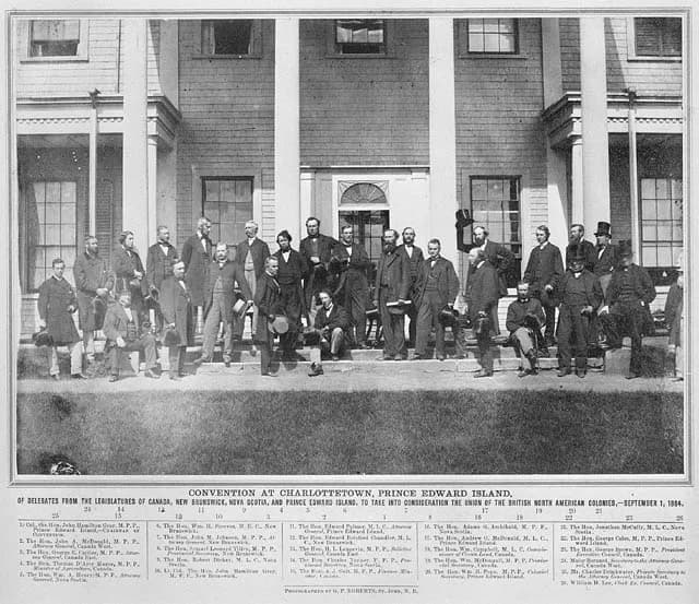 John A. Macdonald - Charlottetown Conference of Delegates from the Legislatures of Canada, New Brunswick, Nova Scotia, and Prince Edward Island to take into consideration the Union of the British Nort