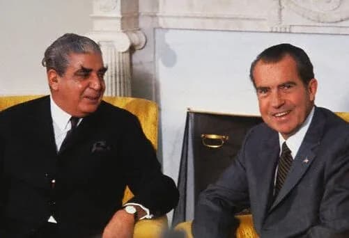 Yahya Khan - President of Pakistan Yahya Khan with United States President Richard Nixon during the third President of Pakistan visit to the U.S. in October 1970