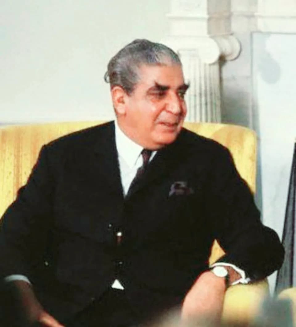 Yahya Khan - President Yahya Khan in the White house, USA, in October 1970