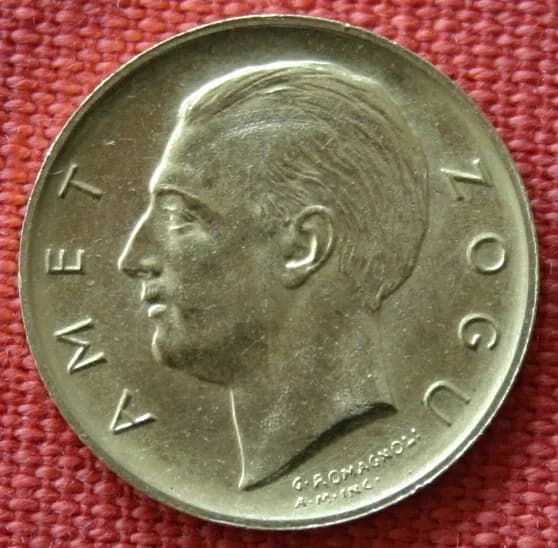 Zog I of Albania - 10 Franken Goldmünze mit Konterfei Ahmet Zogu aus 1927