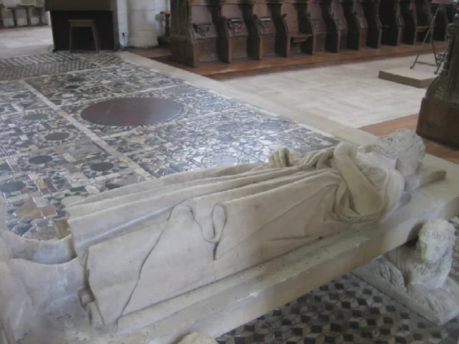 Philip I of France - Saint benoit sur loire basilique pavement.jpg