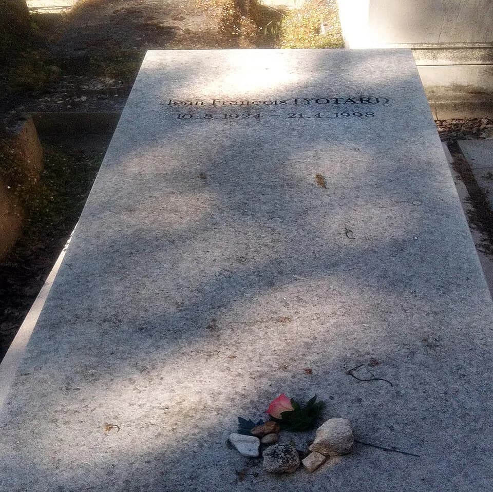 Jean-François Lyotard - Jean-François Lyotard grave, Père Lachaise Cemetery, Paris, France.