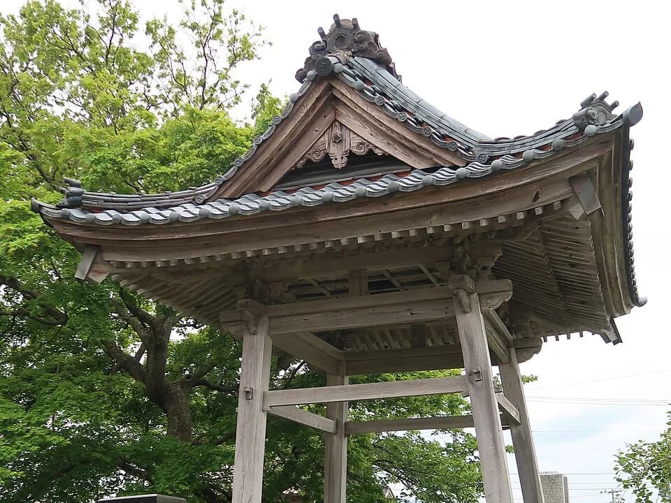 Zeami Motokiyo - Bell tower of Syōbō-ji in Sado, Niigata prefecture, Japan
