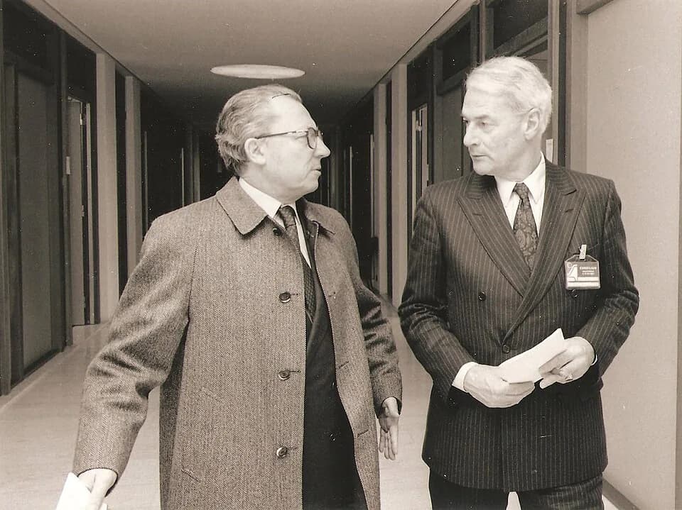 Jacques Delors - Ronald van Beuge with Jacques Delors