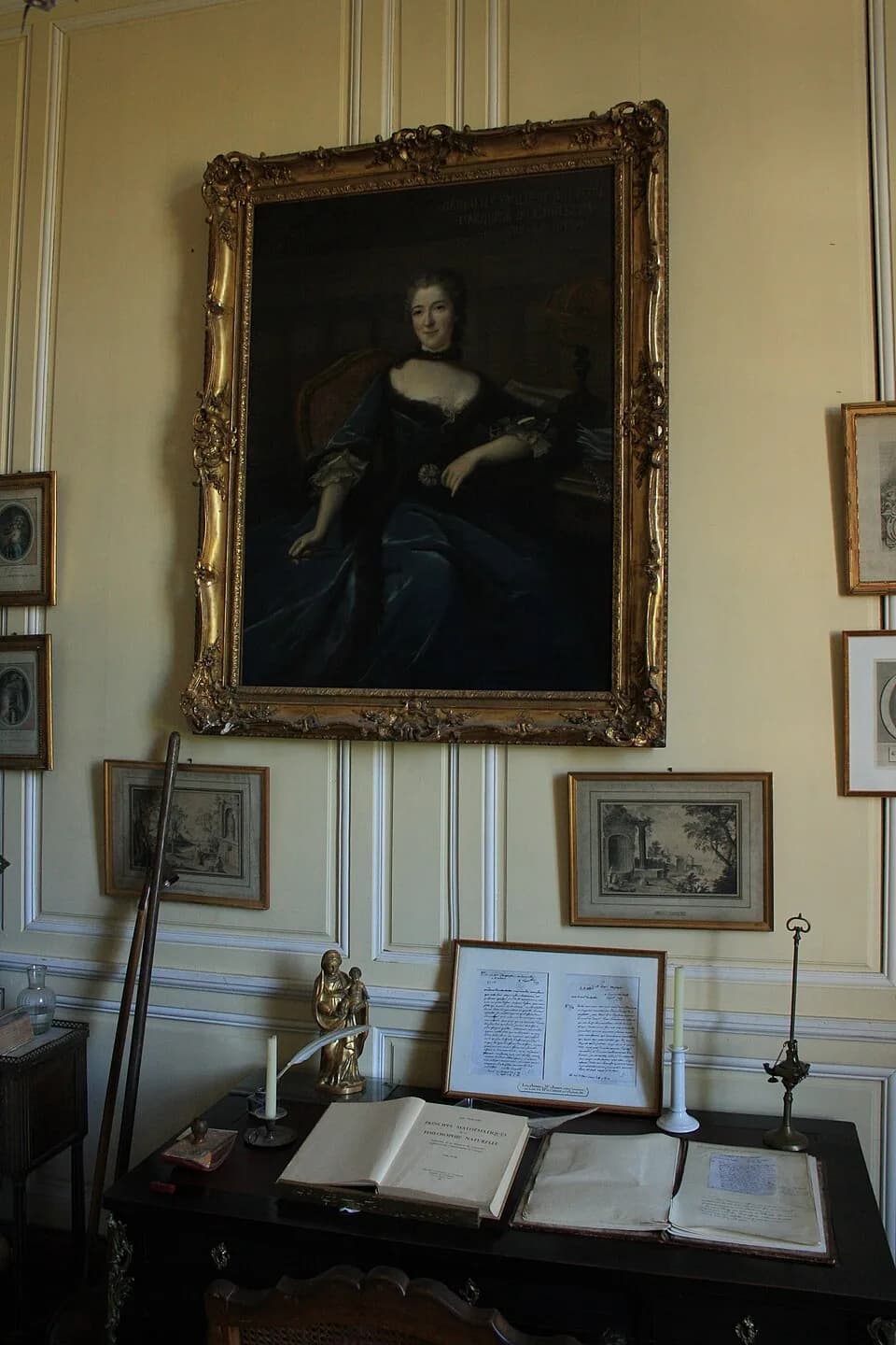 Émilie du Châtelet - Breteuil castle is located in the town of Choisel, France