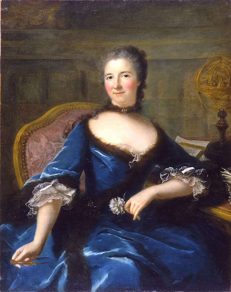 Émilie du Châtelet - Marianne LOIR, "Portrait de Gabrielle Emilie Le Tonnelier de Breteuil, Marquise du Châtelet.JPG