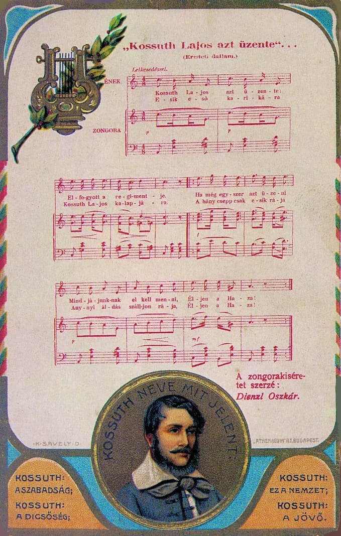 Lajos Kossuth - A Kossuth-nóta kottája