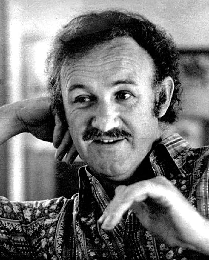 Gene Hackman - Newspaper interview photo of Gene Hackman