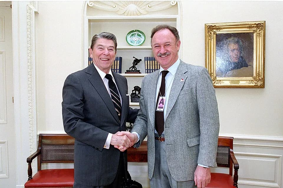 Gene Hackman - Photo Op. with Gene Hackman in Oval Office, 2/6/1987