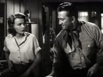 Gena Rowlands - Gena Rowlands and Kirk Douglas in Lonely Are the Brave (1962) - trailer (cropped screenshot)