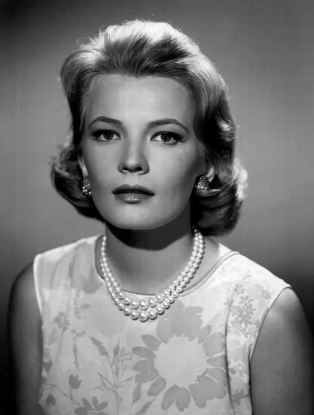 Gena Rowlands - Photo of Gena Rowlands as Teddy Carella, the deaf mute wife of Detective Steve Carella (played by Robert Lansing) from the television program 87th Precinct.