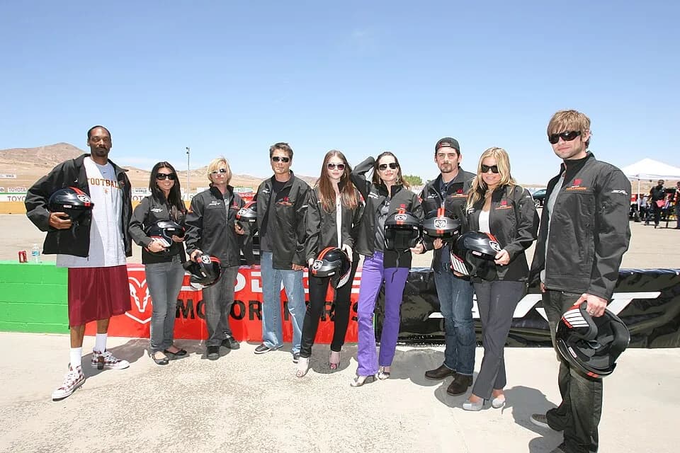 Michelle Trachtenberg - All of the celebrities that drove the All-New Dodge Challenger. Including (from left to right): Snoop Dogg, Audrina Patridge, David Spade, Rob Lowe, Michelle Trachtenberg, Kimb
