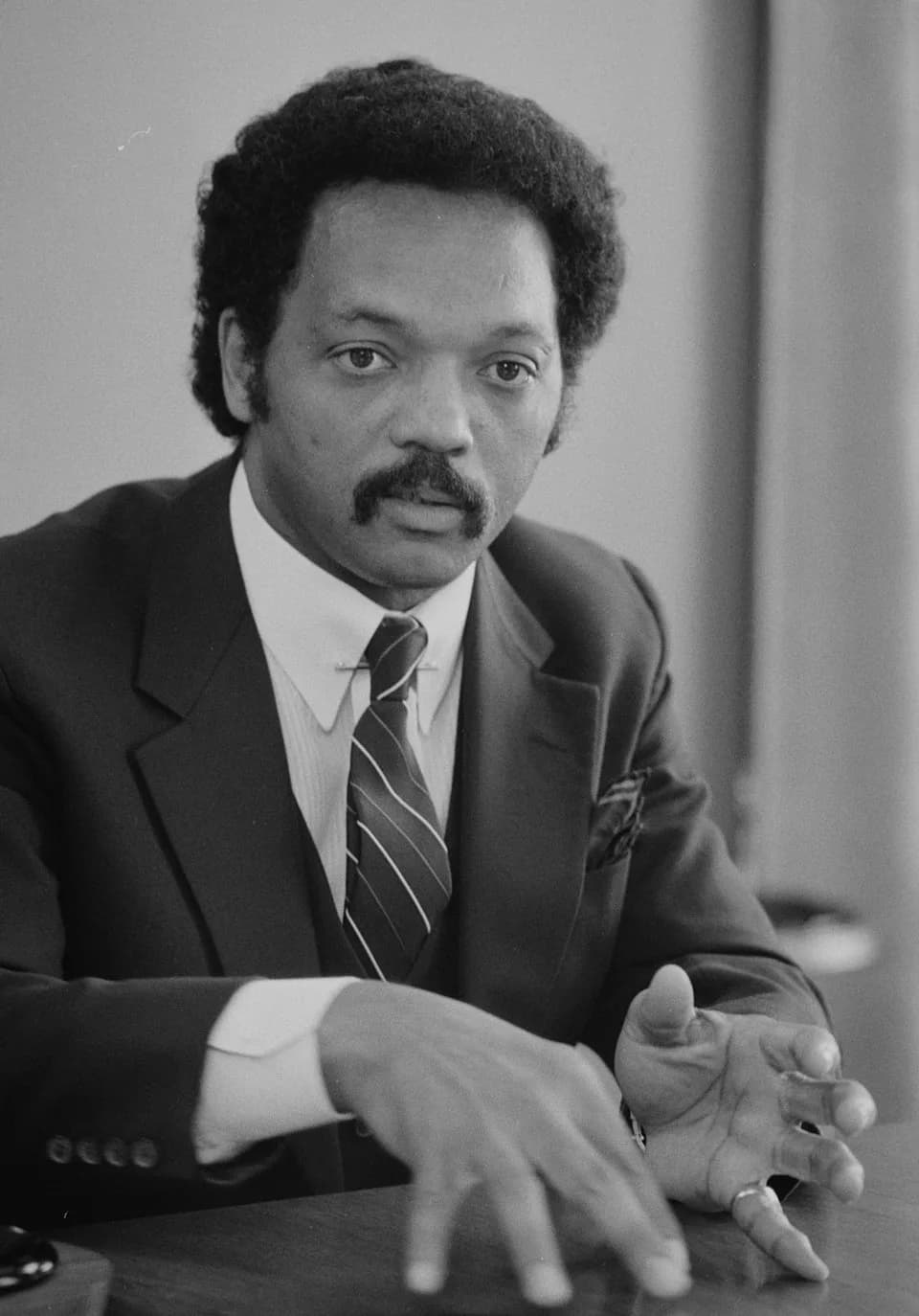 Jesse Jackson - Jesse Jackson speaking during an interview in July 1, 1983.
