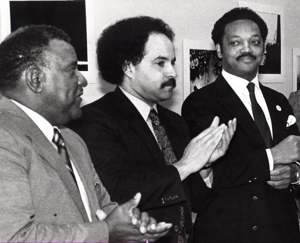 Jesse Jackson - Curt Anderson, Decatur "Bucky" Trotter, and Jesse Jackson during a Black Caucus meeting in Annapolis, Maryland