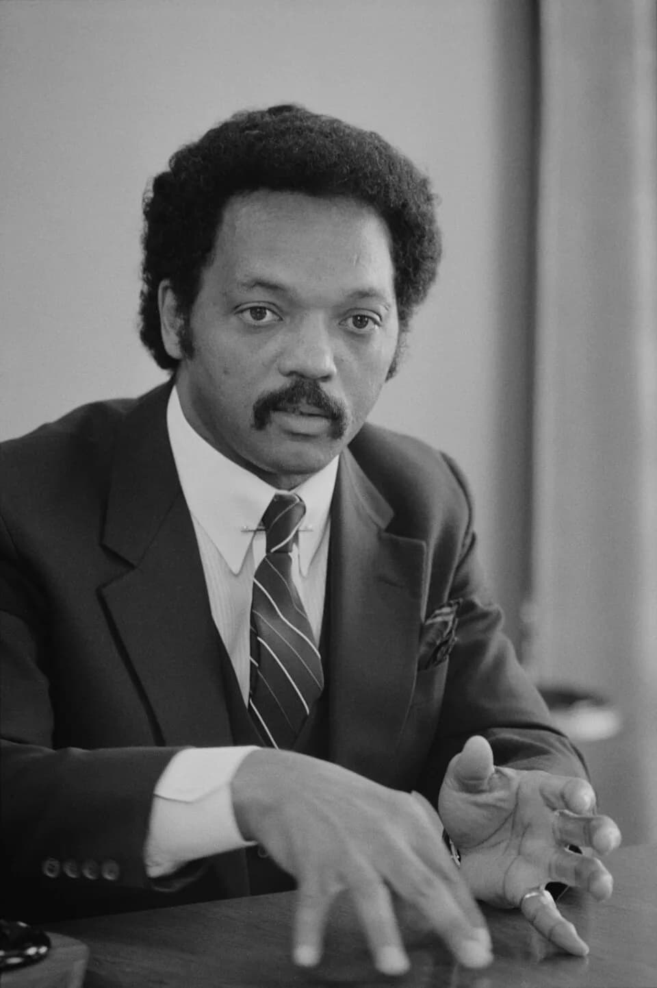 Jesse Jackson - Jesse Jackson speaking during an interview in July 1, 1983.