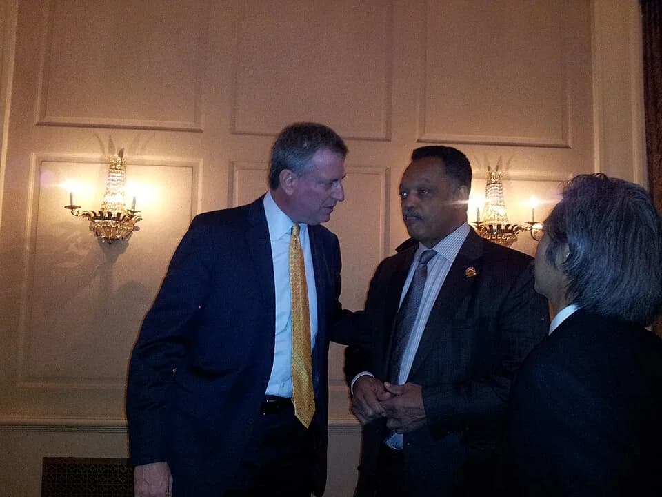Jesse Jackson - PA Bill de Blasio with Jesse Jackson at RainbowPUSH Coalition’s Economic Summit | 1/31/13