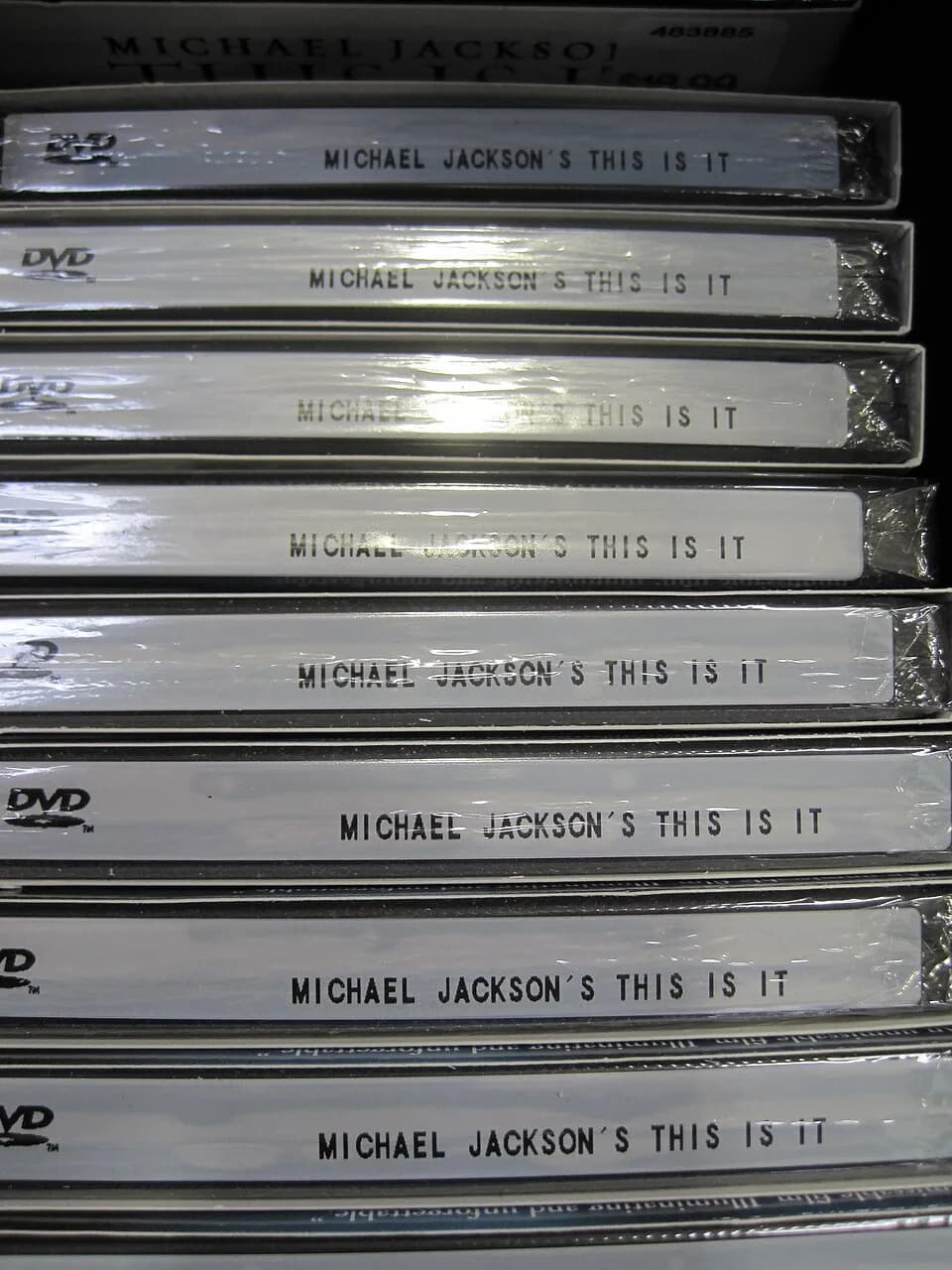 Michael Jackson - DVDs of Michael Jackson's This Is It at Costco in South San Francisco, California on El Camino Real.