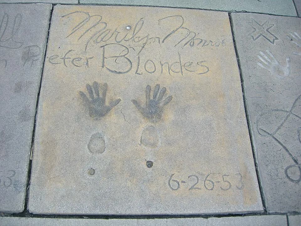 Marilyn Monroe - Grauman's Chinese Theatre, marilyn monroe