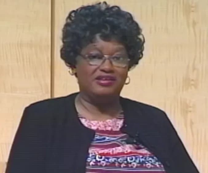 Claudette Colvin - Claudette Colvin getting interviewed by Marion Woods at the San Francisco Public Library