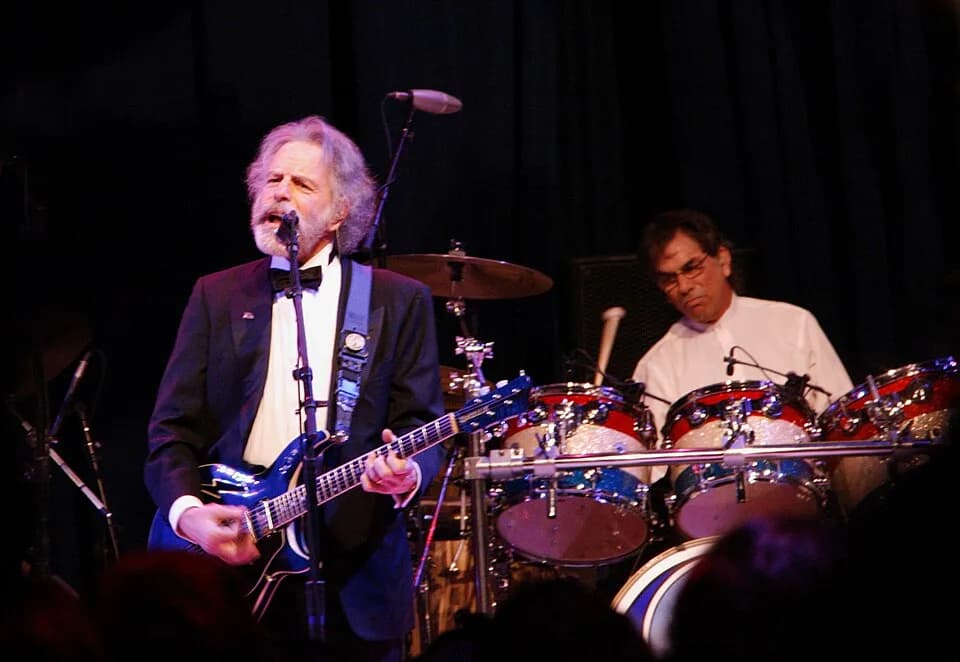 Bob Weir - Bob Weir and Mickey Hart of the Grateful Dead performing at the 2009 Mid-Atlantic Inaugural Ball during the Obama Inaugural.