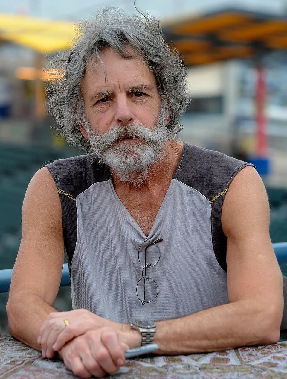 Bob Weir - Bob Weir at HeadCount Meet-and-Greet benefit at MCU Park Furthur concert in Brooklyn, NY on June 26, 2010
