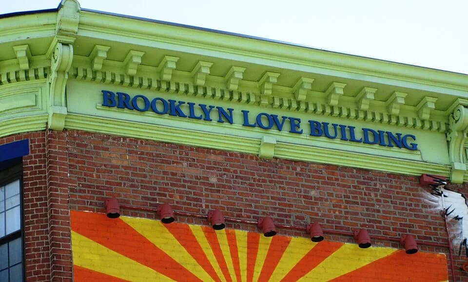 The Notorious B.I.G. - The Brooklyn Love Building at 690-698 Fulton Street at the corner of S. Portland Avenue in the Fort Greene neigborhood of Brooklyn, New York City, was built c.1930. (Source: NYC