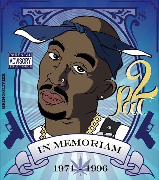 Tupac Shakur - Drawing Tupac by Gringolivier